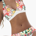 Kobiece Bikini Halter Bez Pleców z Regulowanymi Zapięciami