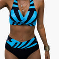 Kobiece bikini halter z regulowanymi zapięciami