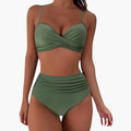 Kobiece bikini z wysokim stanem i regulowanymi ramiączkami