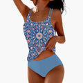 Kobiece Tankini z nadrukiem z odpinanymi miseczkami