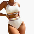 Kobiece Rybaczki Wysokie Bikini z Wkładkami w Topie Crop